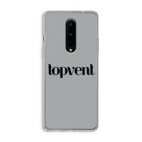 Topvent Grijs Zwart: OnePlus 8 Transparant Hoesje Topvent Grijs Zwart: OnePlus 8 Transparant Hoesje