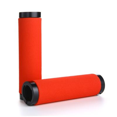 1 paar AG36 Alloy Lock-ringen + spons fiets Stuur grip (rood)