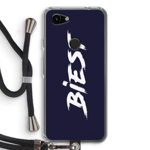 Biest: Pixel 3a Transparant Hoesje met koord