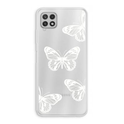 White butterfly: Samsung Galaxy A22 4G Transparant Hoesje