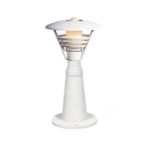 Lantaarnpaal opzetstuk Gemini 1-lichts 31 cm matwit 502-250