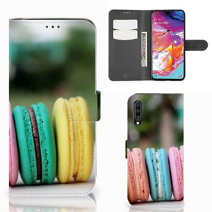 Samsung Galaxy A70 Book Cover Macarons