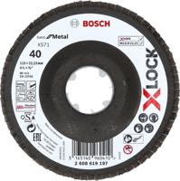 Bosch Accessoires X-LOCK Lamellenschijf Best for Metal schuin, glasvezel, Ø115mm, G 40, X571 - 1 stuk(s) - 2608619197