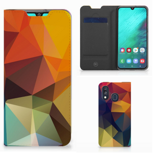 Samsung Galaxy A40 Stand Case Polygon Color