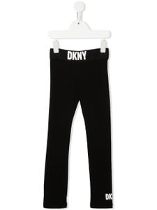 Dkny Kids legging à logo imprimé - Noir