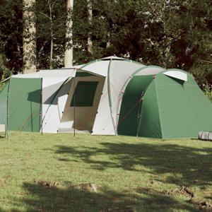 Tent 12-persoons 840x720x200 cm 185T taft groen