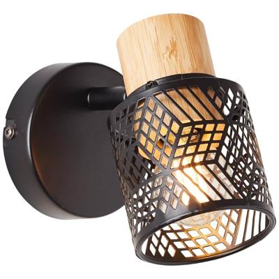 Brilliant SpotsSanty zwart met hout - 99396/76