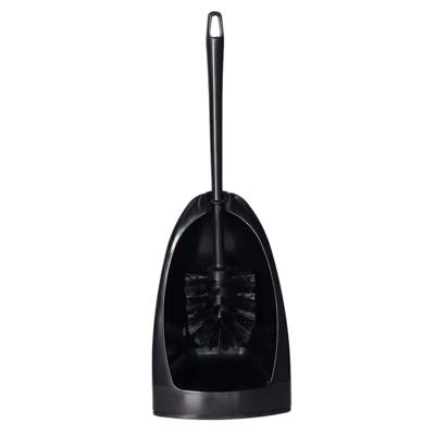 Toiletborstel en houder - zwart - 42 x 15 x 42 cm - toiletgarnituur