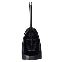 Toiletborstel en houder - zwart - 42 x 15 x 42 cm - toiletgarnituur