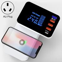 CDA33Q 40W QC 3 0 USB + 3 USB-poorten + USB-C/type-C-poorten multifunctionele oplader met LED-display AU-stekker