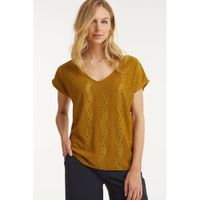 Imagine Top met V-hals mosterdgeel - thumbnail