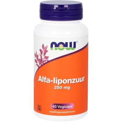 NOW Alfa-liponzuur 250mg 60 Vegetarische capsules