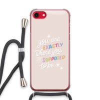 Right Place: iPhone SE 2020 Transparant Hoesje met koord