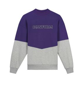 Confirm Vancouver Duo Sweater Heren Grijs/Paars - Maat XS - Kleur: PaarsGrijs | Soccerfanshop