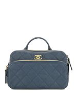 CHANEL Pre-Owned Sac à dos en cuir grainé - Bleu - thumbnail