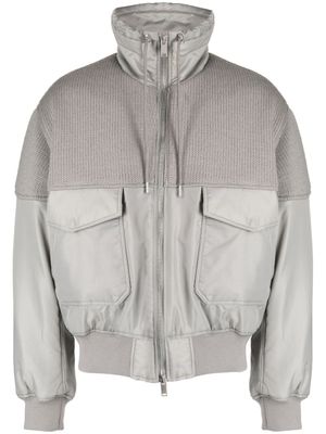 FIVE CM veste bomber à logo appliqué - Gris