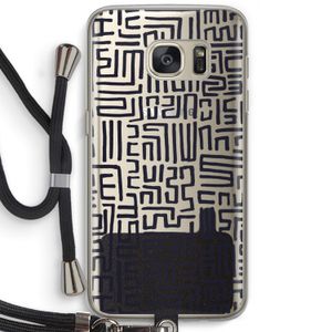 Moroccan Print: Samsung Galaxy S7 Transparant Hoesje met koord
