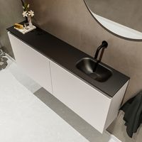 Mondiaz Ture 120cm toiletmeubel linen met wastafel urban rechts geen kraangat - thumbnail