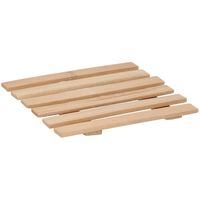 3x Bamboe pannenonderzetters 17 x 18 cm - thumbnail
