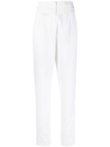 Versace Pre-Owned pantalon droit à taille haute (années 2000) - Blanc