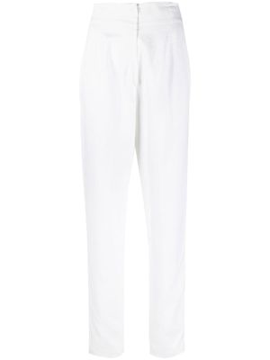 Versace Pre-Owned pantalon droit à taille haute (années 2000) - Blanc