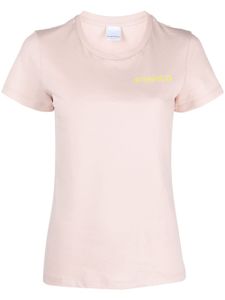 PINKO t-shirt en coton à logo imprimé - Rose