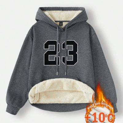 Bon&Bon Women's Loose Casual Gray Hoodie | Warm Long Sleeve Pullover Grey-9 / XS