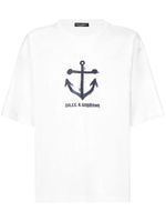 Dolce & Gabbana t-shirt à imprimé Marina - Blanc