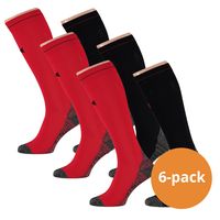 Xtreme Compressie Sokken Hardlopen 6-pack Multi Red-45/47