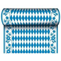 Vlag Beieren/Oktoberfest Tafelloper - 24 meter x 40 cm - Papier - Extra lang - Versiering - thumbnail