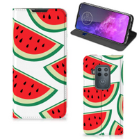 Motorola One Zoom Flip Style Cover Watermelons