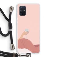 Wine: Samsung Galaxy A71 Transparant Hoesje met koord