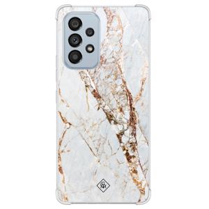 Samsung Galaxy A53 shockproof hoesje - Marmer goud