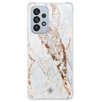 Samsung Galaxy A53 shockproof hoesje - Marmer goud