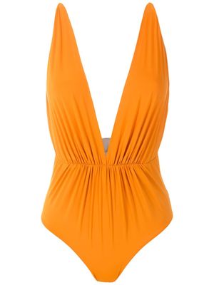 Clube Bossa maillot de bain Clavert à col v profond - Orange