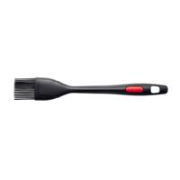 Brund siliconen borstel 27 cm zwart/rood