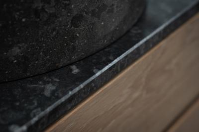 Afdekblad Loutro Marmer Glans Antraciet 100x140 cm