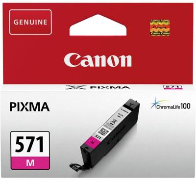 Canon inktcartridge CLI-571M, 173 foto&apos;s, OEM 0387C001, magenta
