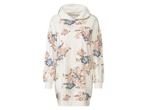 esmara Dames sweatjurk (S (36/38), Wit bloemen)