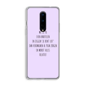 Relatief: OnePlus 8 Transparant Hoesje
