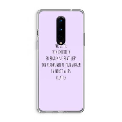 Relatief: OnePlus 8 Transparant Hoesje