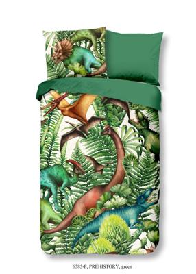 Good Morning Kinderdekbedovertrek "dinosaurussen" - Groen - (140x200/220 cm) - Katoen Good Morning Kinderdekbedovertrek "dinosaurussen" - Groen - (140x200/220 cm) - Katoen