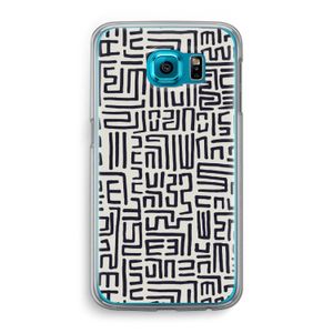 Moroccan Print: Samsung Galaxy S6 Transparant Hoesje