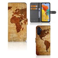 Samsung Galaxy M14 | Flip Cover | Wereldkaart