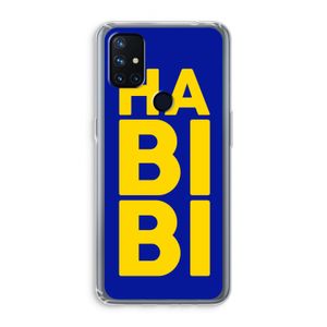 Habibi Blue: OnePlus Nord N10 5G Transparant Hoesje