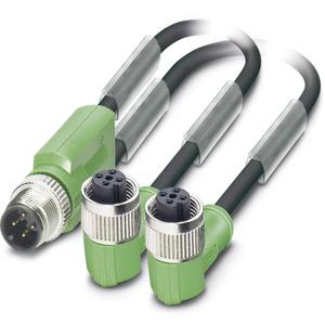 Phoenix Contact 1669000 Sensor/actuator connector, geassembleerd M12 Aantal polen (sensoren): 3 Adapter, Y-vorm 0.60 m 1 stuk(s) Piece