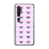 Smiley watermeloenprint: Xiaomi Mi Note 10 Pro Transparant Hoesje