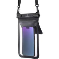 Renkforce Wasserdichte Smartphone Hülle Outdoor telefoonhoes Universeel Black, Transparant Waterdicht, Met schouderriem, Stofdicht