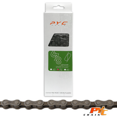 Pyc fietsketting 7v 116 schakels 1/2x3/32" shimano slijtvast