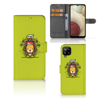 Samsung Galaxy A12 Leuk Hoesje Doggy Biscuit Samsung Galaxy A12 Leuk Hoesje Doggy Biscuit